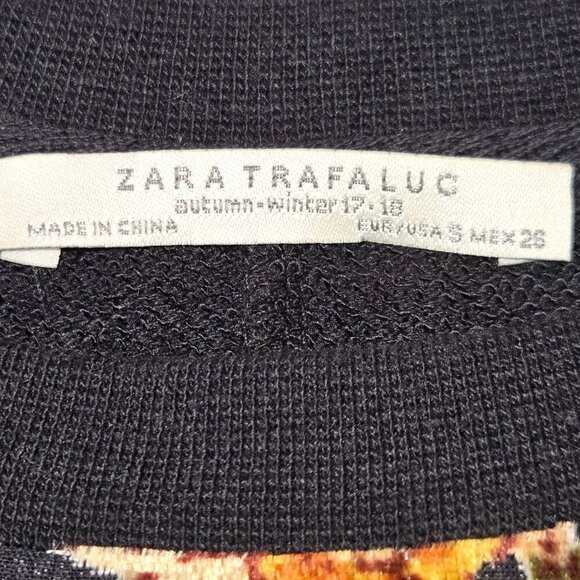 2/$20 Zara velvet floral mesh t-shirt dress, size S - Picture 5 of 13